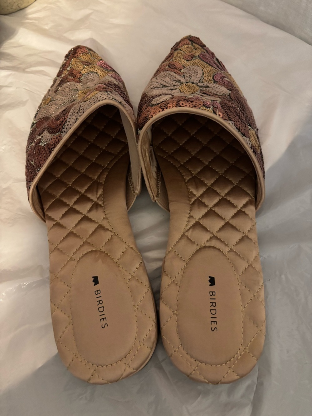 Birdies the Dove pink gold petal Women’s shoes slide size 11 - Picture 10 of 10